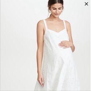 Hatch White Eyelet Midi Dress